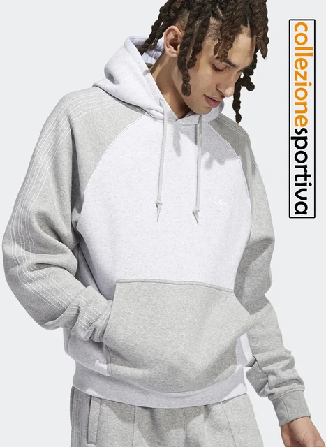FELPA UOMO/DONNA ADIDAS SST HOODY- HI3021 col. grigio/bianco