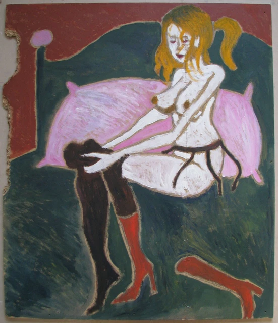 Davide BAROGGI (Locarno 1974) Nuovo Selvaggio LA MIA PRIMA VOLTA cm 92x78 2007