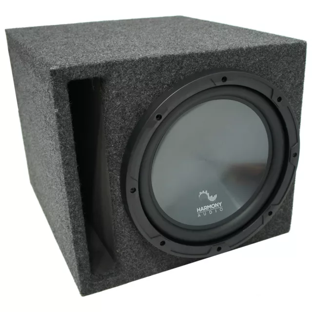 Universal Car Stereo Slotted S Port Single 15" Harmony R154 Sub Box Enclosure