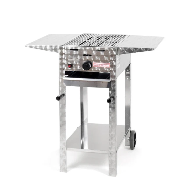 Edelstahl fahrbar Gasgrill Gasbräter Gas Grill R1FBAP