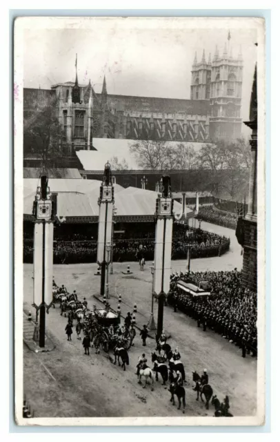RPPC Tucks Coronation of King George VI and Queen Elizabeth Postcard
