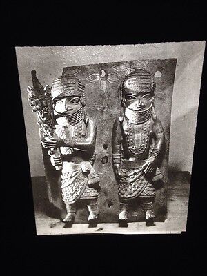 Benin- Bronze Relief Plaque- African Nigerian Tribal Art 35mm Slide