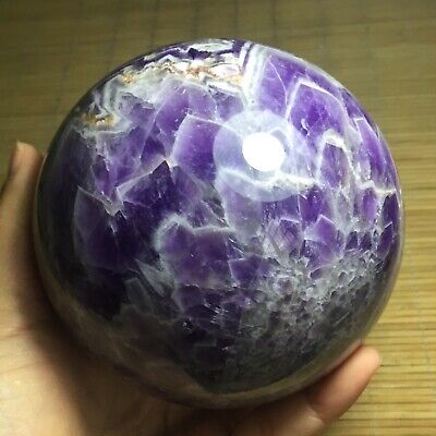 1688g Natural Dreamy Amethyst Sphere Quartz Crystal Ball Reiki Healing 90