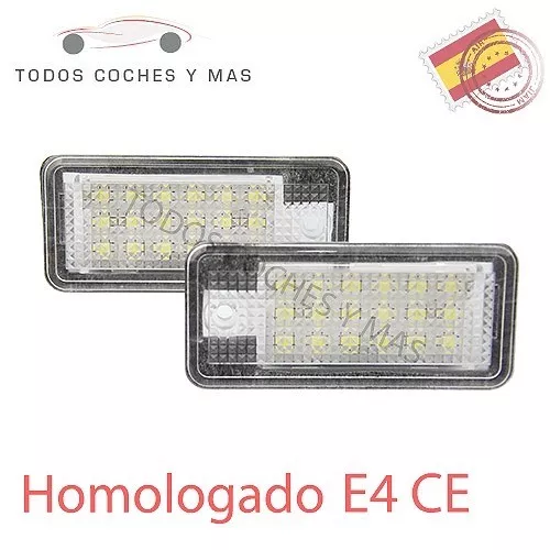 Plafones Led Matricula Audi Q7 A3 A4 S6 A8 Homolgados E4 Ce Luces Luz Envio 24H