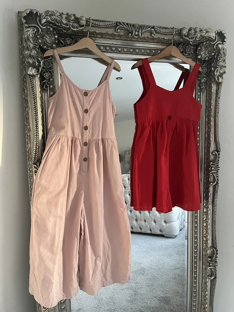 girls linen jumpsuit bundle age 10 years Zara/Tu