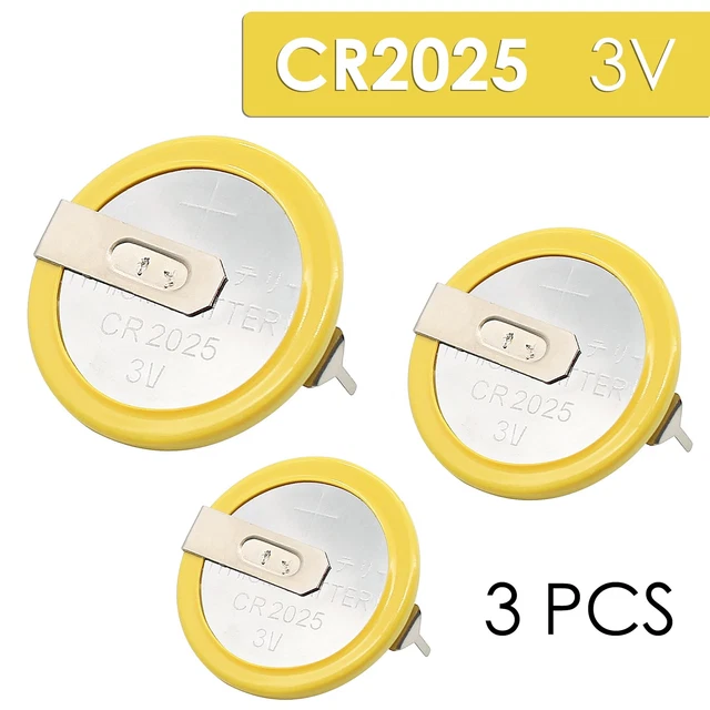 3X BATTERIE BIOS Jaune CR2025 Toshiba IBM Lenovo Packard Bell CMOS Time
