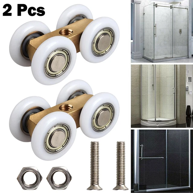 Nuevo Rollo Puerta Corriente Ruedas Cuatro Ruedas Colgantes 4.4cmx2.2cm Ajustable