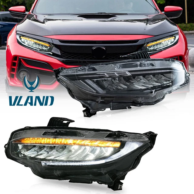 PAIR LED PROJECTOR Headlights w/ Sequential Indicator For 20162021