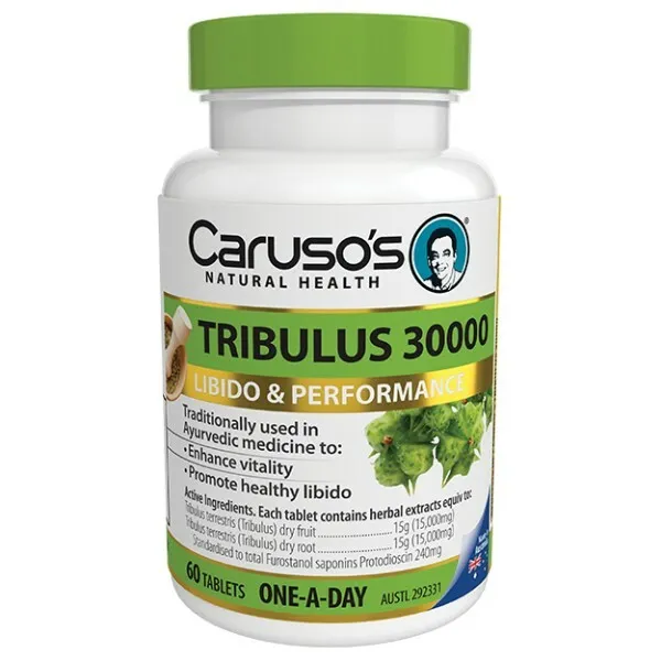 Caruso's Tribulus 30000 60 Tablets Healthy Libido Performance Vitality Carusos