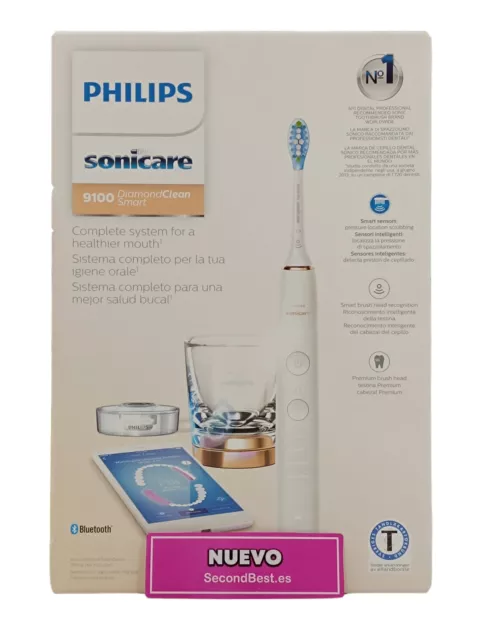 Philips Sonicare DiamondClean 9100 Cepillo de Dientes Blanco Nuevo