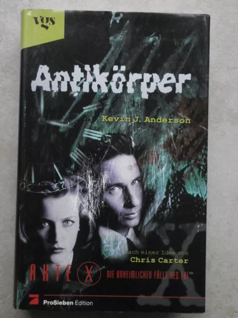 AKTE X - Antikörper- neuwertiges Buch - Roman - Buch zur KULTSERIE!