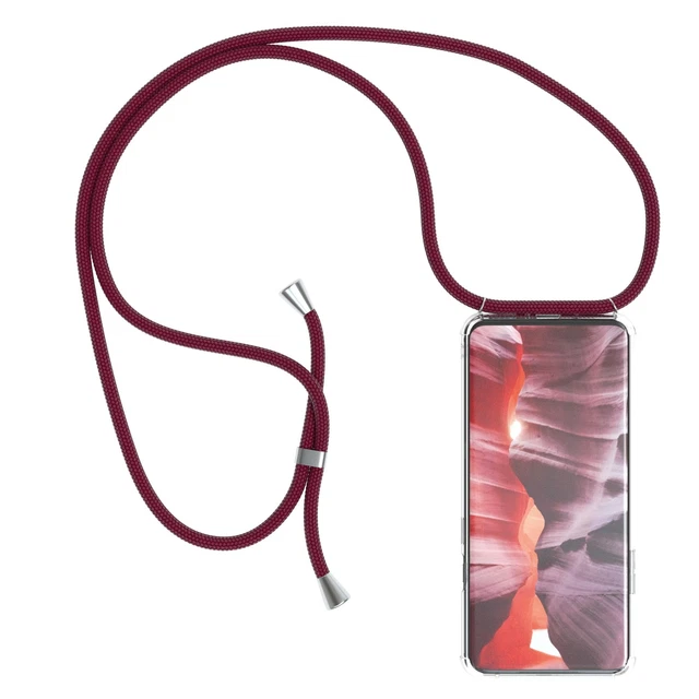 Pour OnePlus 7 Pro Coque Avec Chaîne Ruban Corde Téléphone Soft Case Bandoulière