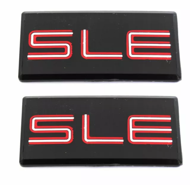 New Gmc "Sle" Pair Side Cab Emblem Badge Decal Nameplate Sierra Yukon Savanna