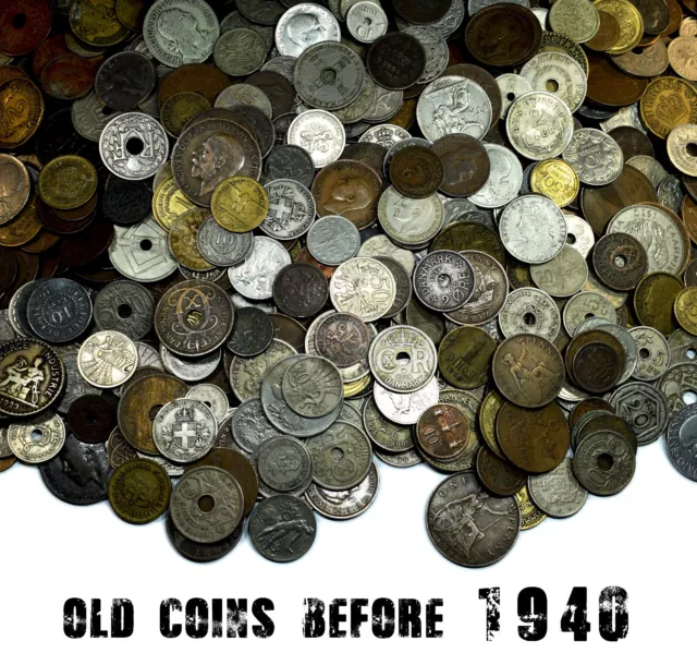 Münzen Kiloware bis 1940 Europa AUSWAHL _Nur alte Münzen_ kg/g
