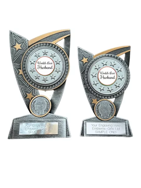 World’s Best Husband Award (N) Triumph Resin Sports Trophy Engraved Free