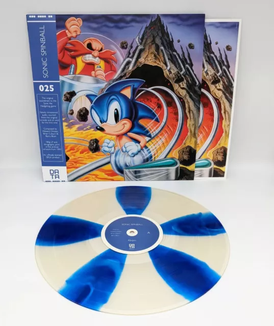 Sonic Spinball - Vinyl Soundtrack - Blue Stripes Limited pinball - DATA DISCS 2