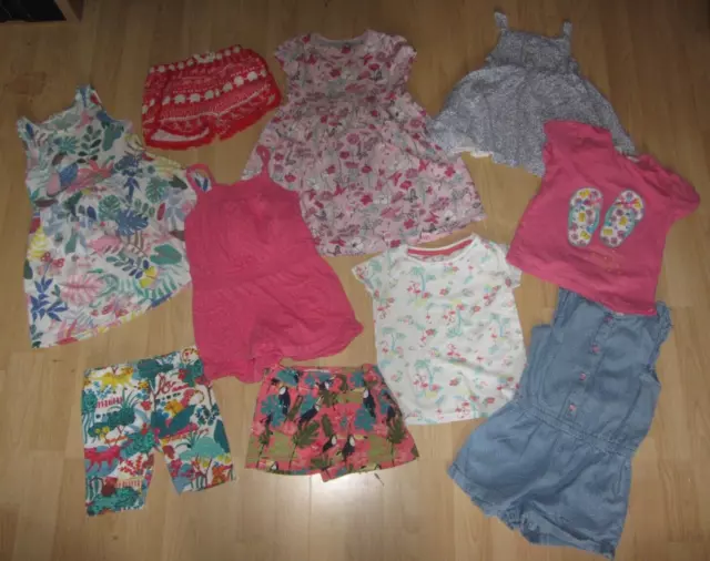 GIRLS 2-3 YEARS SUMMER CLOTHES BUNDLE, playsuits,dresses, tops,shorts