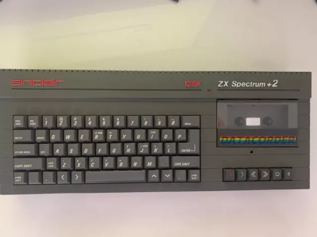 Vintage Sinclair ZX Spectrum +2 128k Computer - Grey