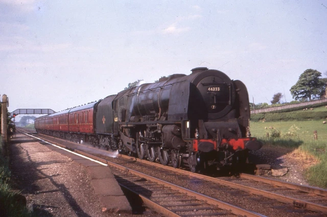 TRANSPORT RAILWAY COLOUR Rail Slide 46233 Bolton Le Sands £2.25