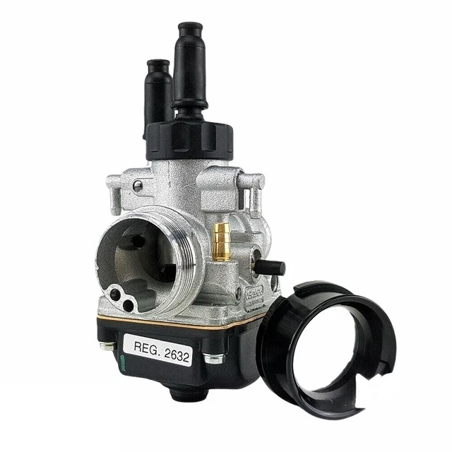 Carburateur Dell'Orto PHBG 21 DS - 21mm Avec Raccord Mélangeur D'Huile Pour Scooters 2 Temps