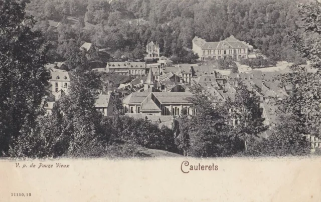 CPA Cauterets - 65 Hautes Pyrénées  - Vue générale prise de Pauze Vieux - BE