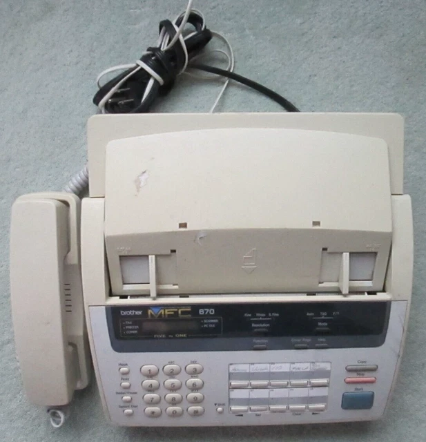 Brother Five-In-One Multi-Function Center ~ Fax Printer Copier Scanner ~ MFC670