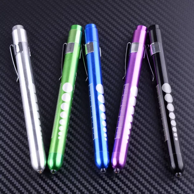 LED Penlight Pen Light Torch with Pupil Gauge Emergency Medical Doctor Nurse