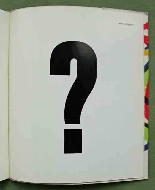 FLUXUS: Wim T. Schippers, 1965: " ? " (print from the block); Karel APPEL litho