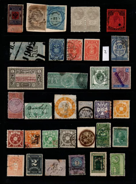 Fiscal Revenue Cinderella Stamps Bermuda Japan Cape Nsw France (2)