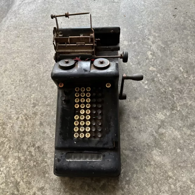 Antique Burroughs Adding Machine. FOR PARTS OR REPAIR
