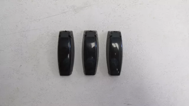 3 RV Camper Trailer Baggage Door Clips, Holders, Compartment Door Catch - Black