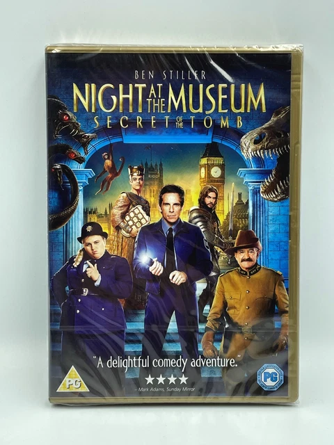 NIGHT AT THE Museum: Secret Of The Tomb [DVD] Ben Stiller • UK R2 • New ...