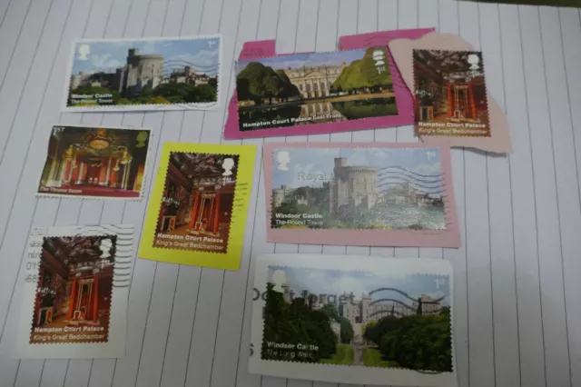 8 Royal palaces British UK GB commemorative postage stamps postal