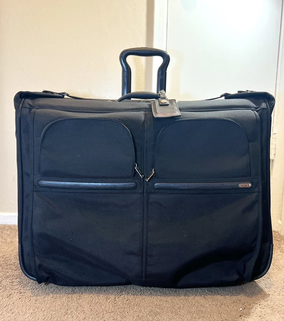 TUMI Alpha Wheeled Garment Bag #22031D4 Extended Trip Rolling Wardrobe Black
