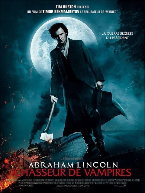 AFFICHE - Abraham Lincoln Chasseur De Vampire - Tim Burton - 120x160cm - Poster