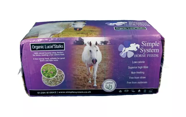 Simple System Organic Lucie Stalk Equine Horse Feed 12.5kg