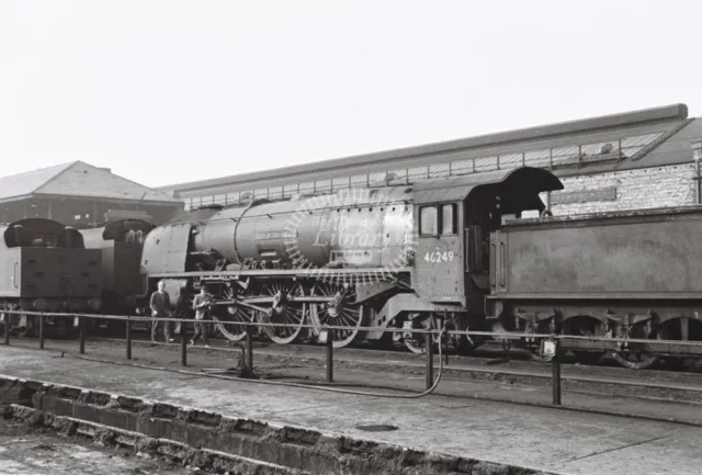 PHOTO  BR British Railways Steam locomotive 46249 City of Sheffield Crewe Works