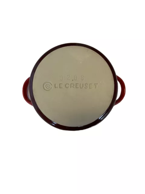 LE CREUSET 8 oz Mini Round Ceramic Ramekin Cocotte- Red $8.00 - PicClick