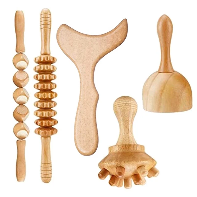 Professional 5-in-1 Wood Therapy Massager, Lymprainage Massager R7J1