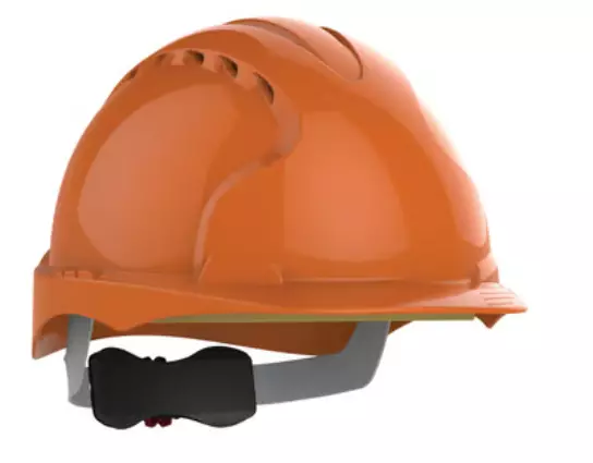 JSP EVO3 Safety Helmet Wheel Ratchet Vented Orange - [JS-AJF170-000-800]