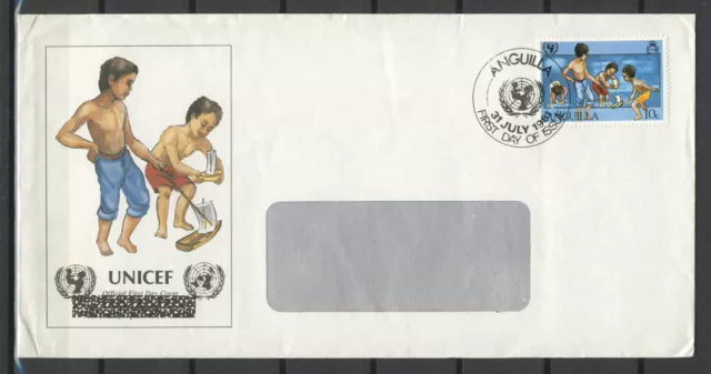 Anguilla FDC  " UNICEF " 31.07.1981