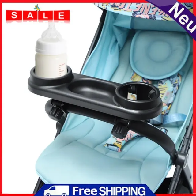 3 in 1 Stroller Snack Tray with Cup Holder Universal Pram Cup Holder Removable