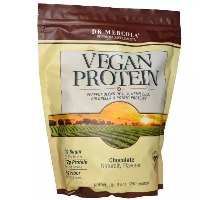 Vegan Protein Chocolate (750 g) - Dr. Mercola € 94,65 / Kilogram