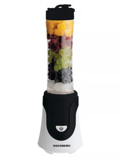 Hausberg Blender Hb-7676Ng Set Frullatore Elettrico Con Barattolo 300W 600Ml