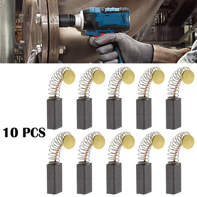 Brosses en carbone pièces de moteur flambant neuves 10 pièces gris foncé pour