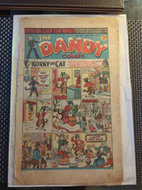 Dandy Comic #386 - Jan 1st 1949 Xmas / NY Comic