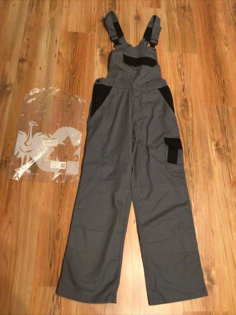 Stonekit Latzhose Odense Arbeitslatzhose Gr. 46 grau schwarz Engelbert Strauss !