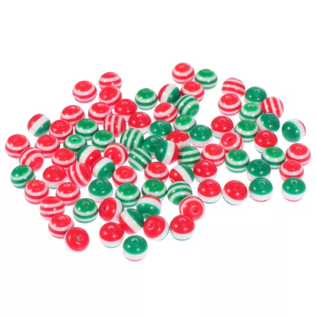 Pendientes circulares de perlas a rayas de resina pulseras redondas