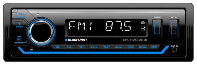Blaupunkt BPA 1124 DAB MP3-Autoradio DAB Bluetooth USB AUX-IN