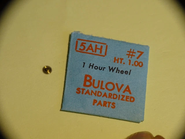 Roue Des Heures (hour Wheel) Pour Mouvement Bulova 8AC 17 Rubis - Hauteur 1.85 - Neuf Avec étiquette